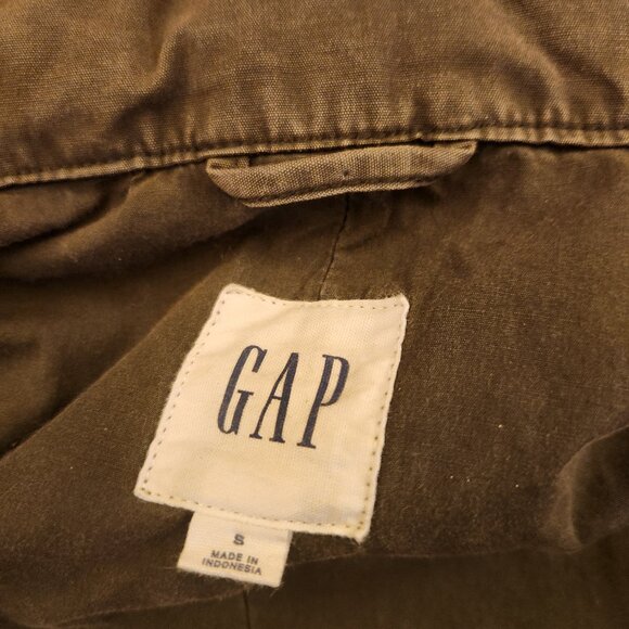 GAP Army Green Military Style Jacket w/Hood Women's Size Small - Picture 10 of 16